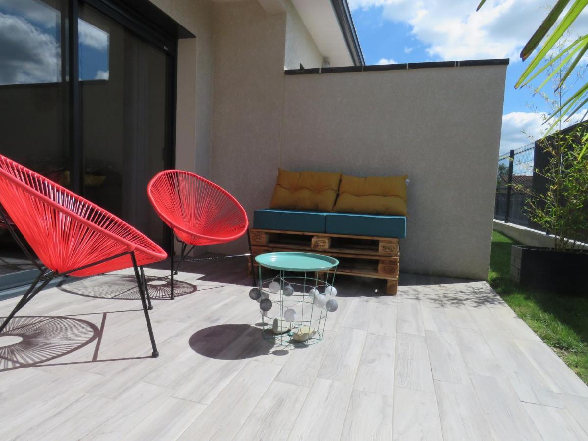Les Jardins D'Oc - Wifi, Terrasse Et Jardinet - Appart T2 Neuf Soual 外观 照片
